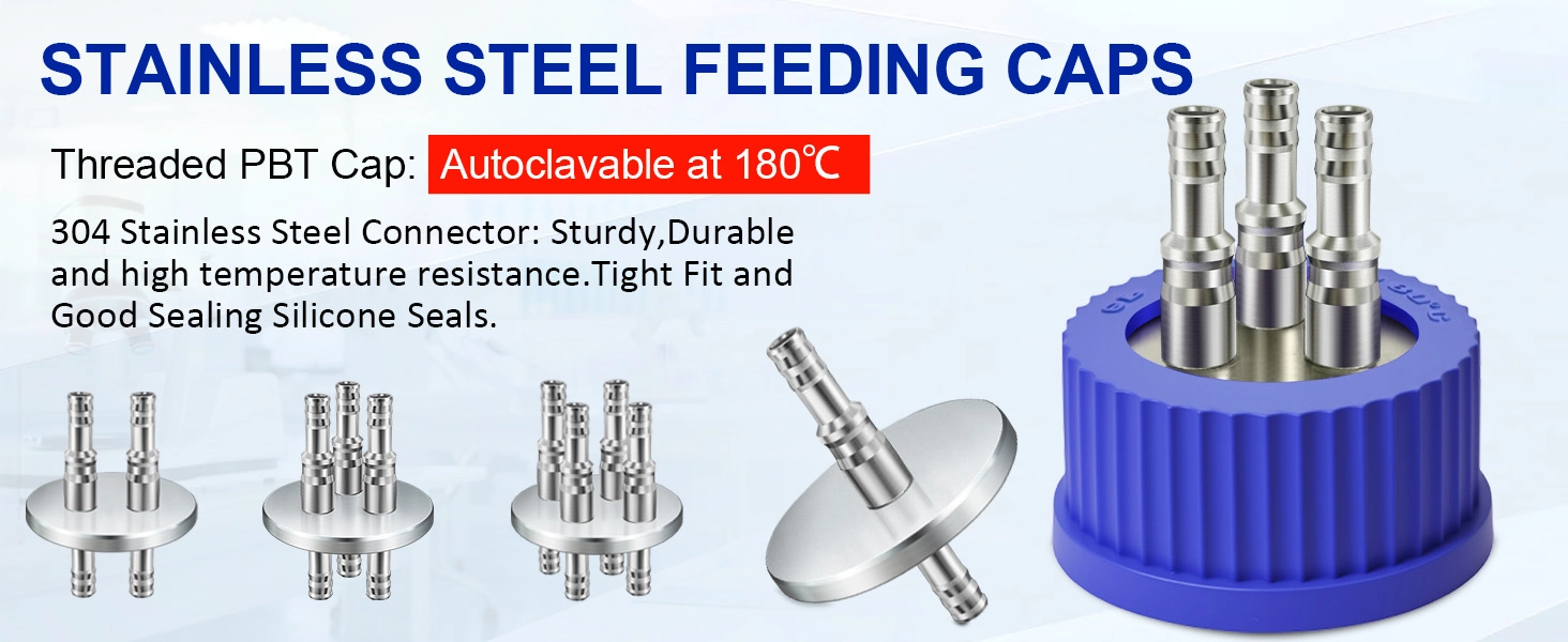 Xin Tester GL45 Feeding Cap with 304 stainless steel ports