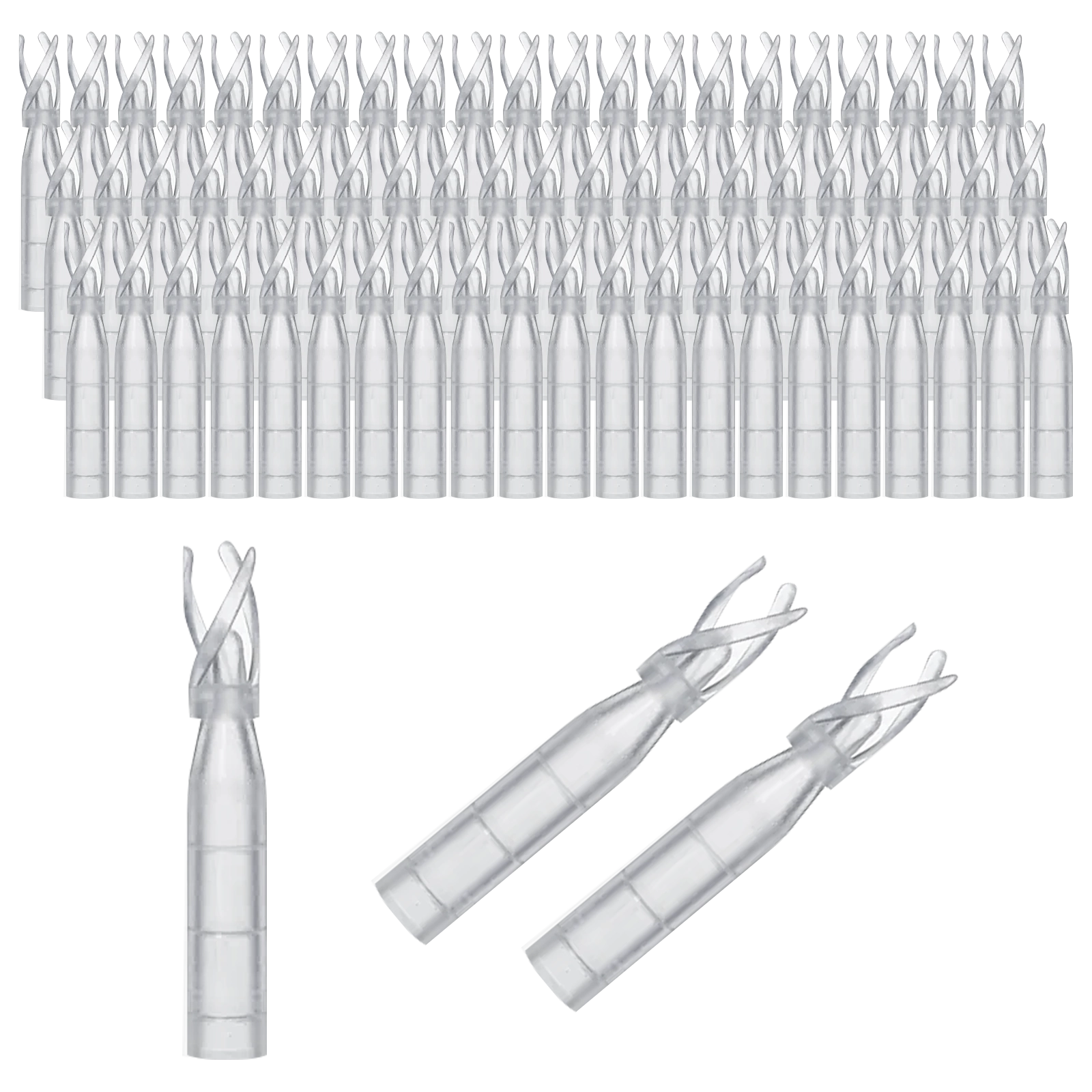 Multiple conical micro-inserts with polymer springs for lab use
