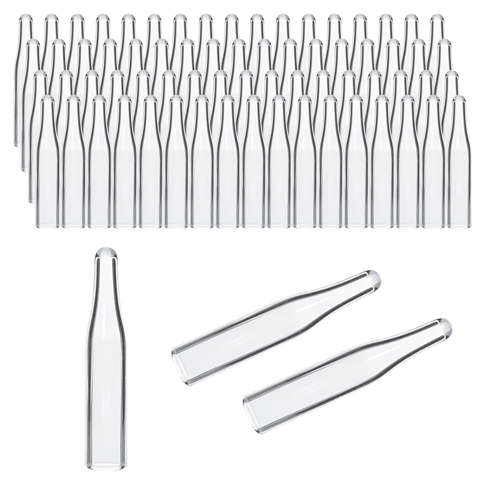 300ul glass conical micro-insert with polymer spring for HPLC vials