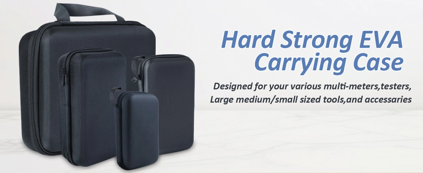 EVA Hard Shell Storage Box Collection Multimeter carrying case collection in three different sizes