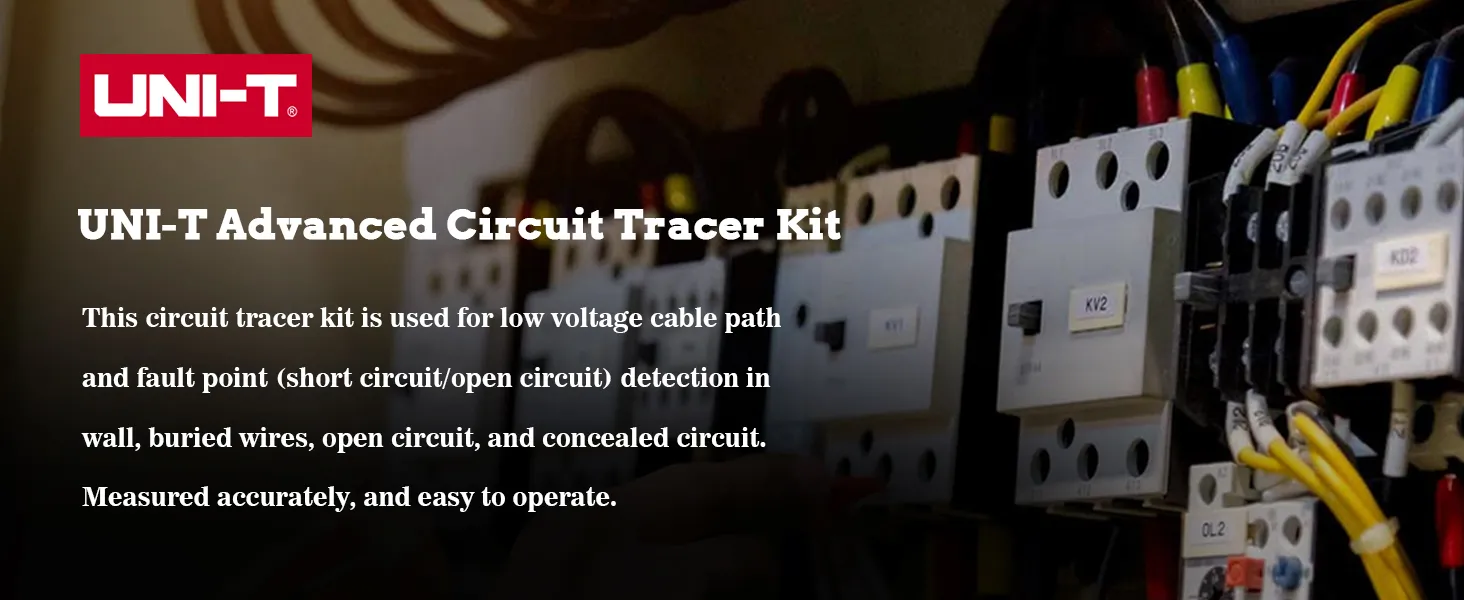 Precision Cable and Breaker Identification Receiver of the circuit tracer kit detecting breakers