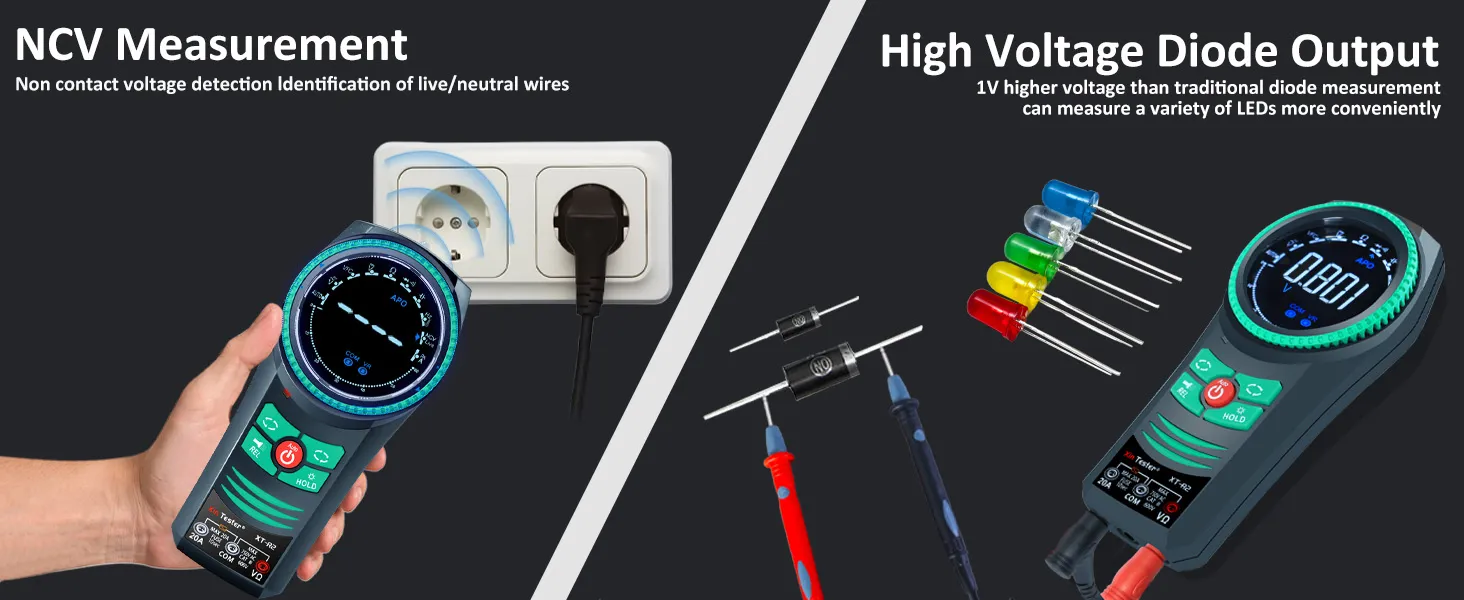 xt-r2 performing ncv non contact voltage measurement