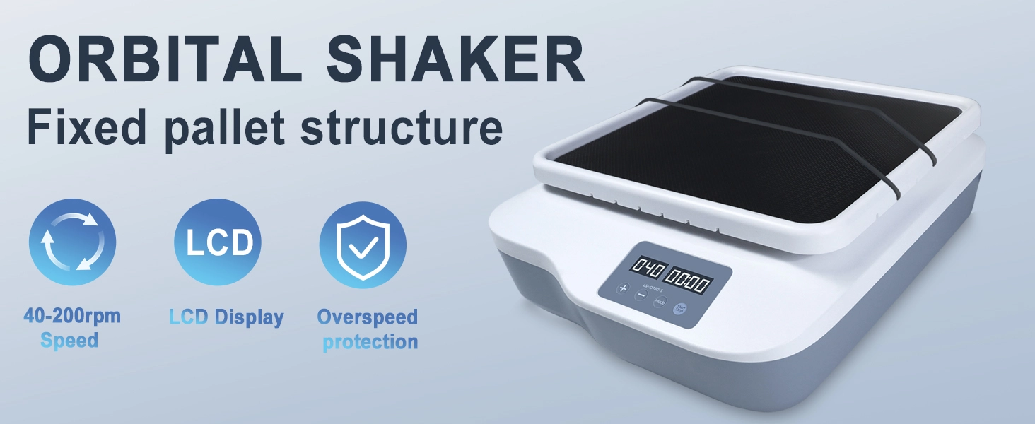 Xin Tester Digital Orbital Shaker OS Series featuring variable speed options for clinical research.
