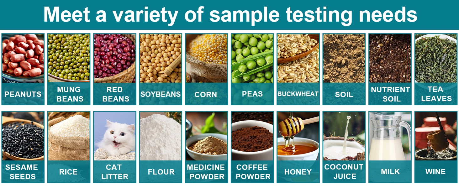 Diverse Testing Applications diverse laboratory sample testing showcase mung beans coffee liquid