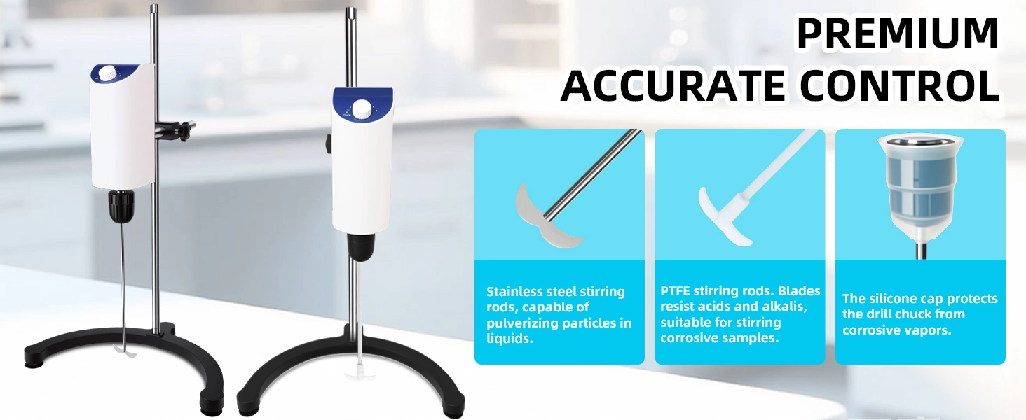 Stirring equipment with PTFE Rod