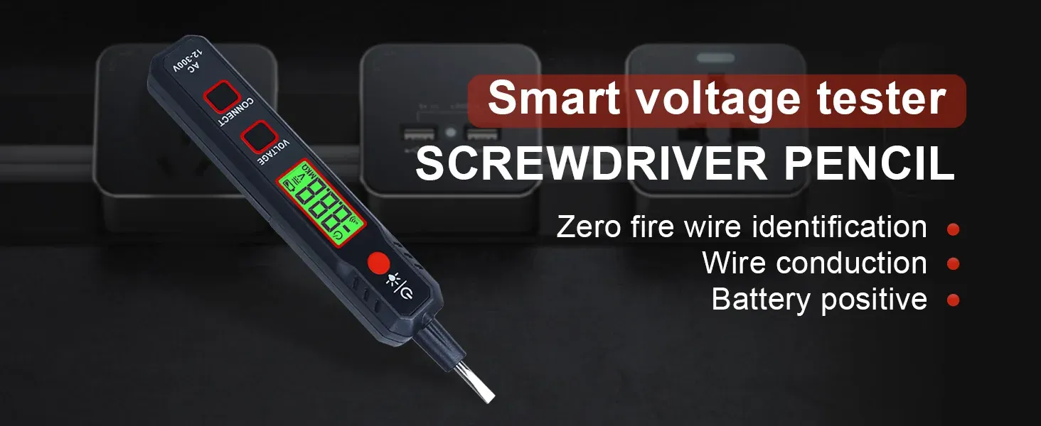 Multifunctional smart voltage tester pen and screwdriver