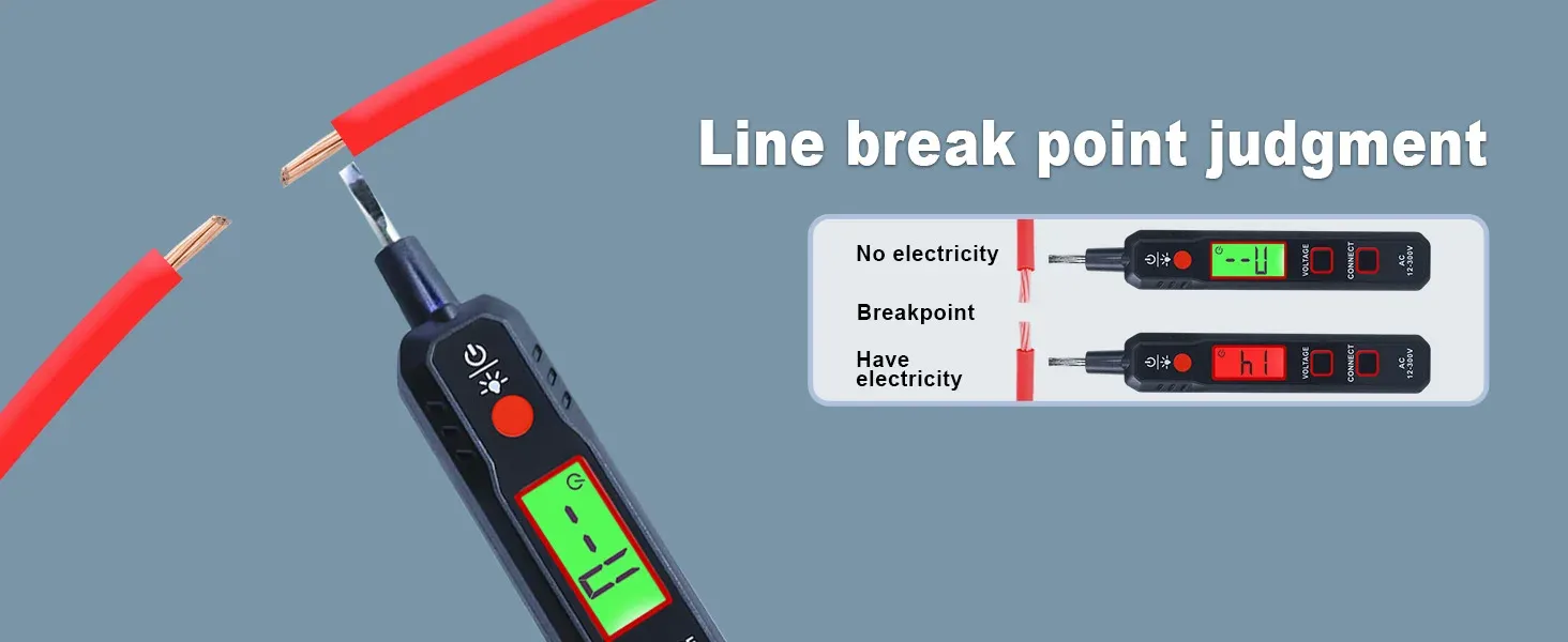Using the detector to locate a hidden breakpoint in an insulated wire