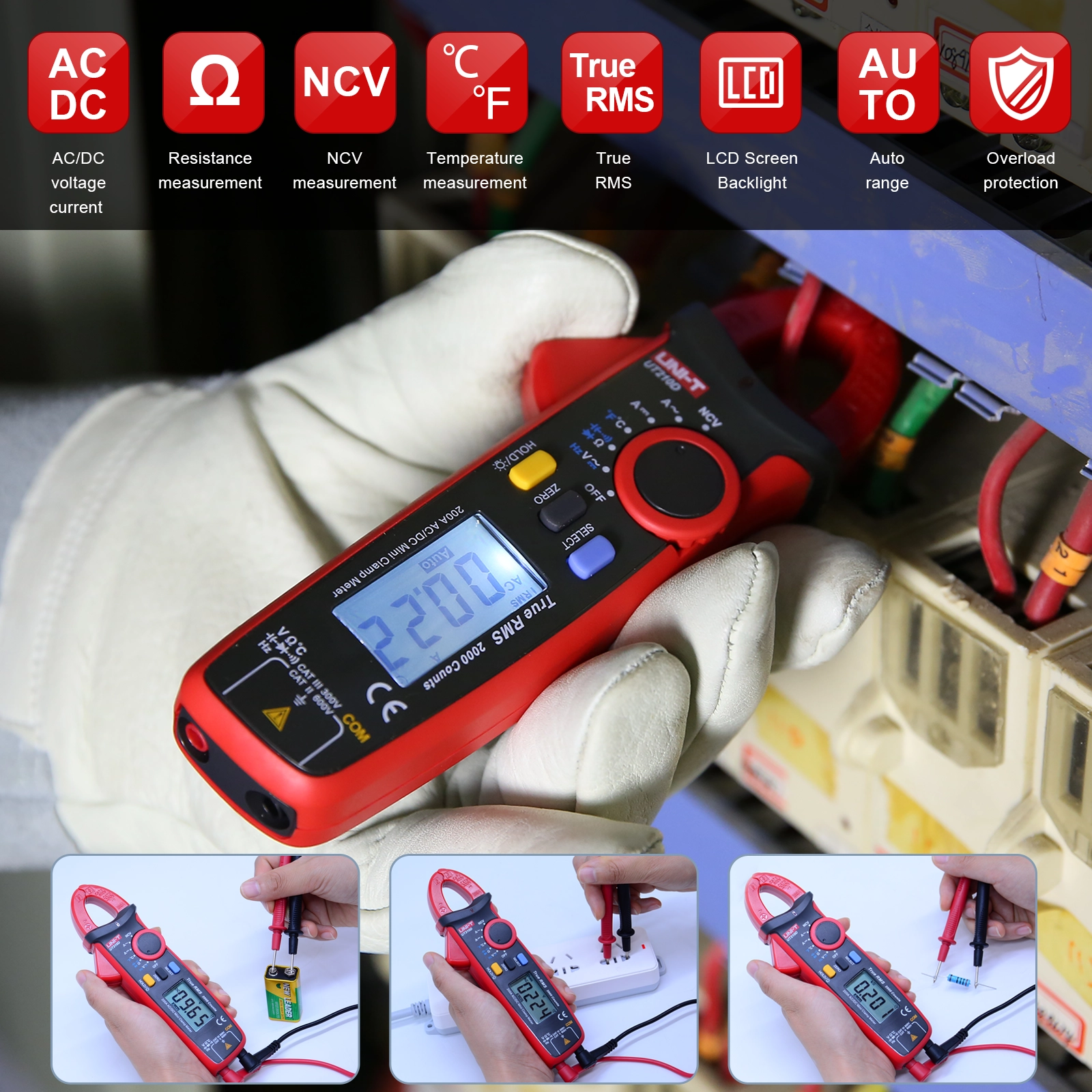 UNI-T UT210D Mini Clamp Meter Features Overview with Real-World Electrical Testing