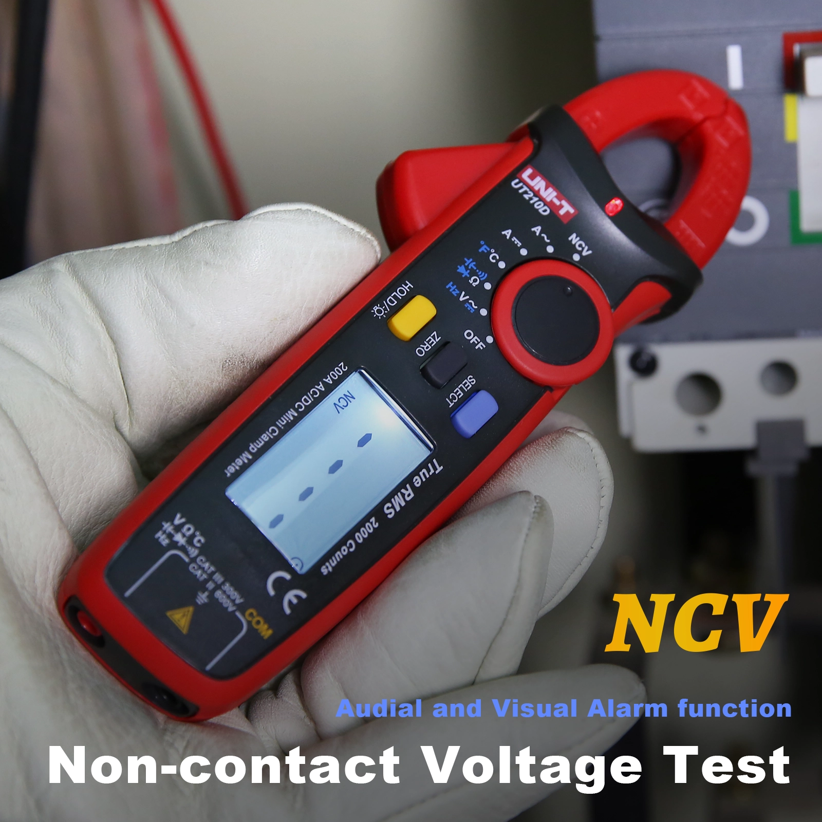 UNI-T UT210D Clamp Meter NCV Function with Audible and Visual Alarm