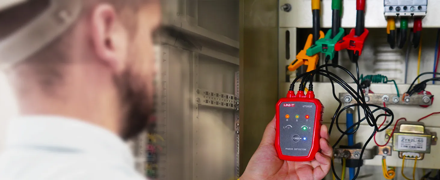 Professional Industrial Phase Testing Using the 3-Phase Rotation Tester in Industrial Settings