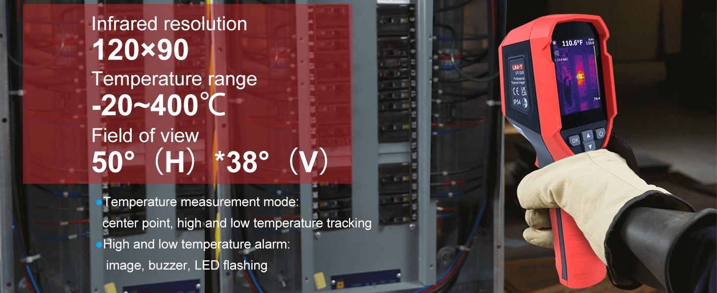 Technical specifications for the UTi120S and UTi160S UNI-T thermal camera