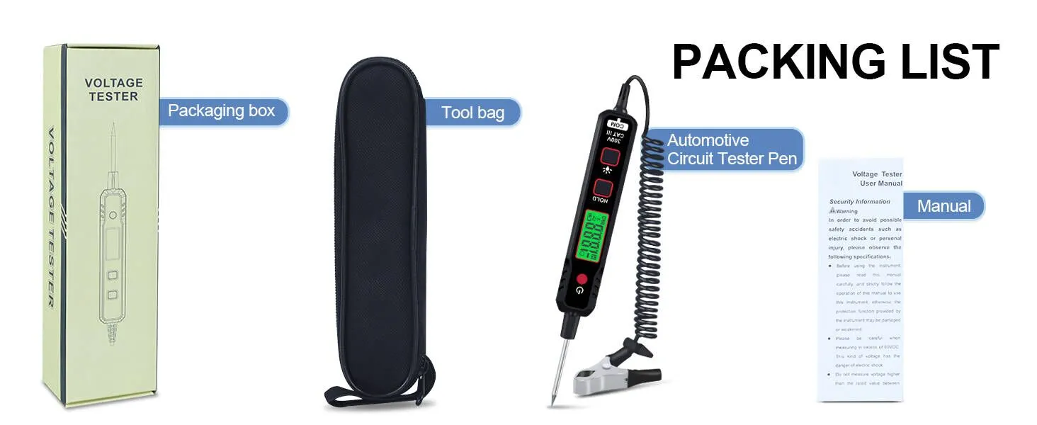 Xin-Tester XT86A packing list