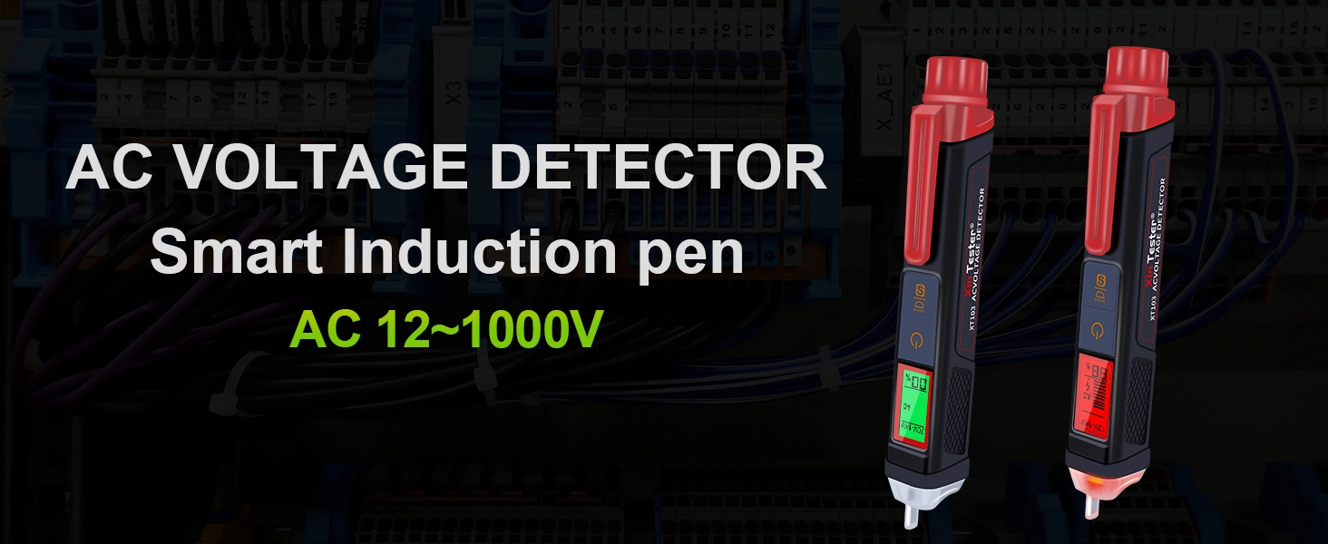 XinTester XT103 Smart Induction AC Voltage Detector XinTester XT103 AC Voltage Detector Smart Induction Pen showcasing non-contact safety features.