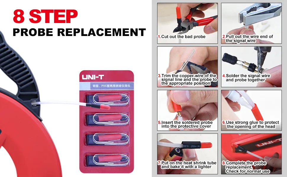 How to use the sewer line blockage detector step 1