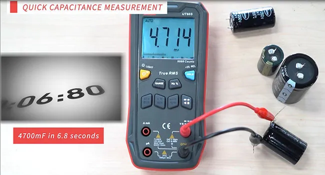 Ultra-Fast Capacitance Testing Fast 4700mF capacitance measurement in 6.8 seconds