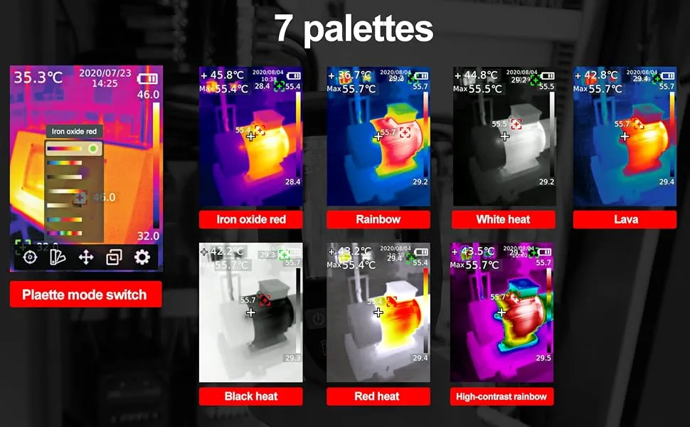 7 color palettes