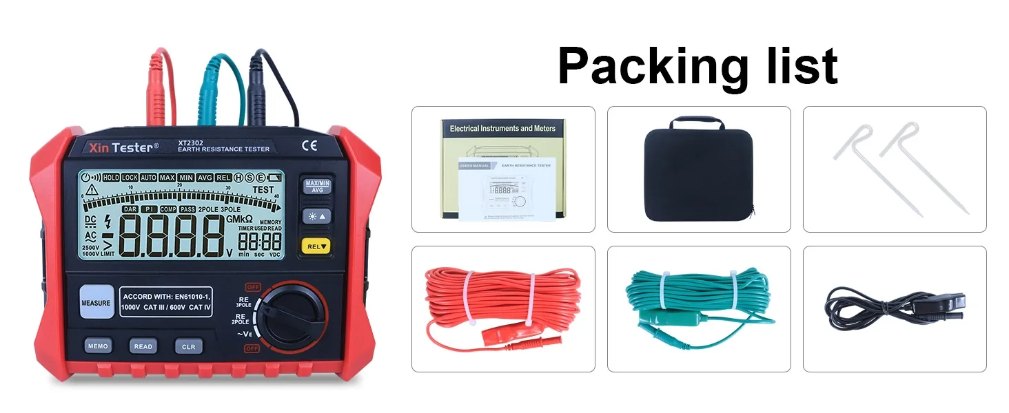 Xin Tester XT2302 full kit packing list